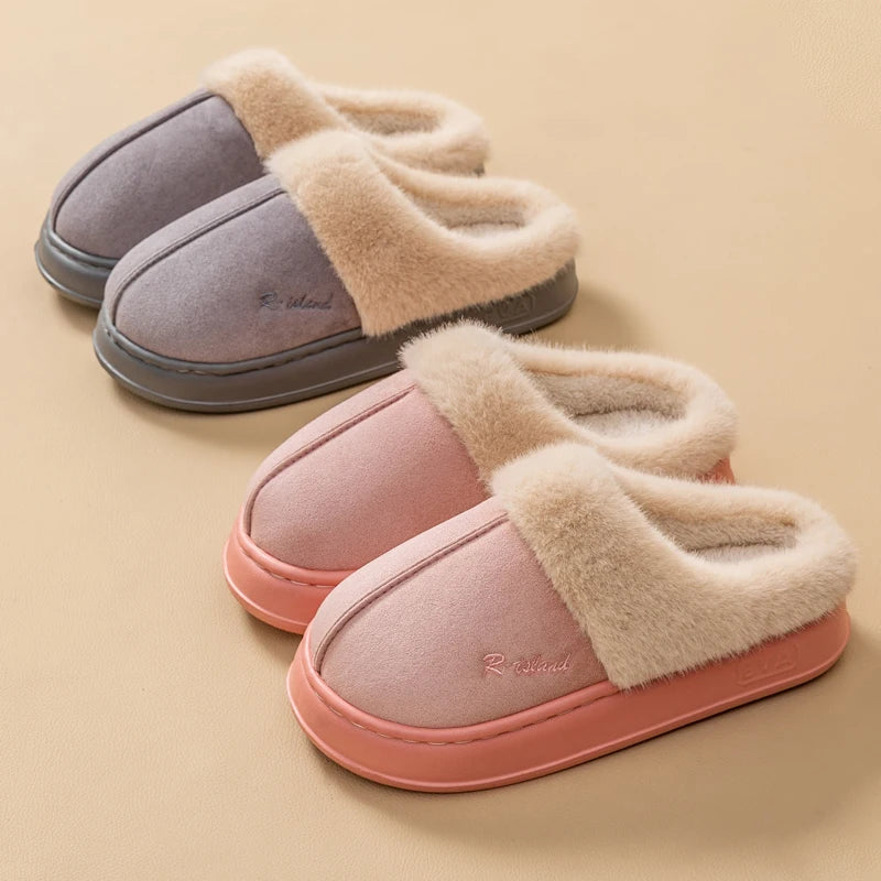 New Winter Cozy Warm Fluffy Slippers