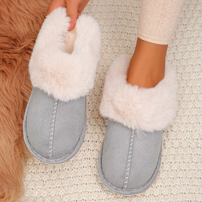 Closed Toe Warm Cotton Slippers