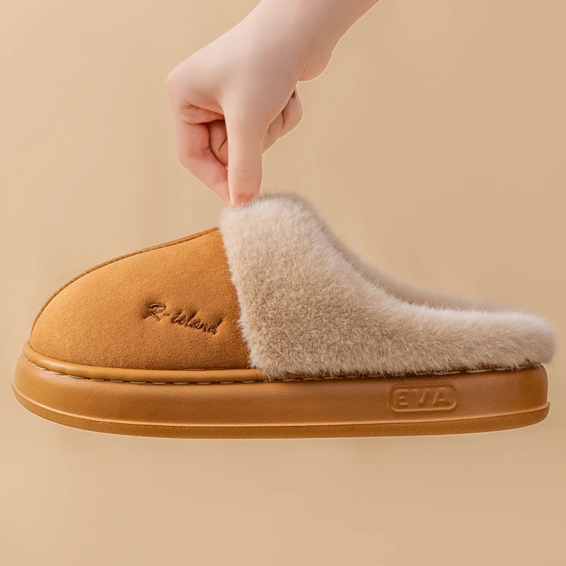 New Winter Cozy Warm Fluffy Slippers