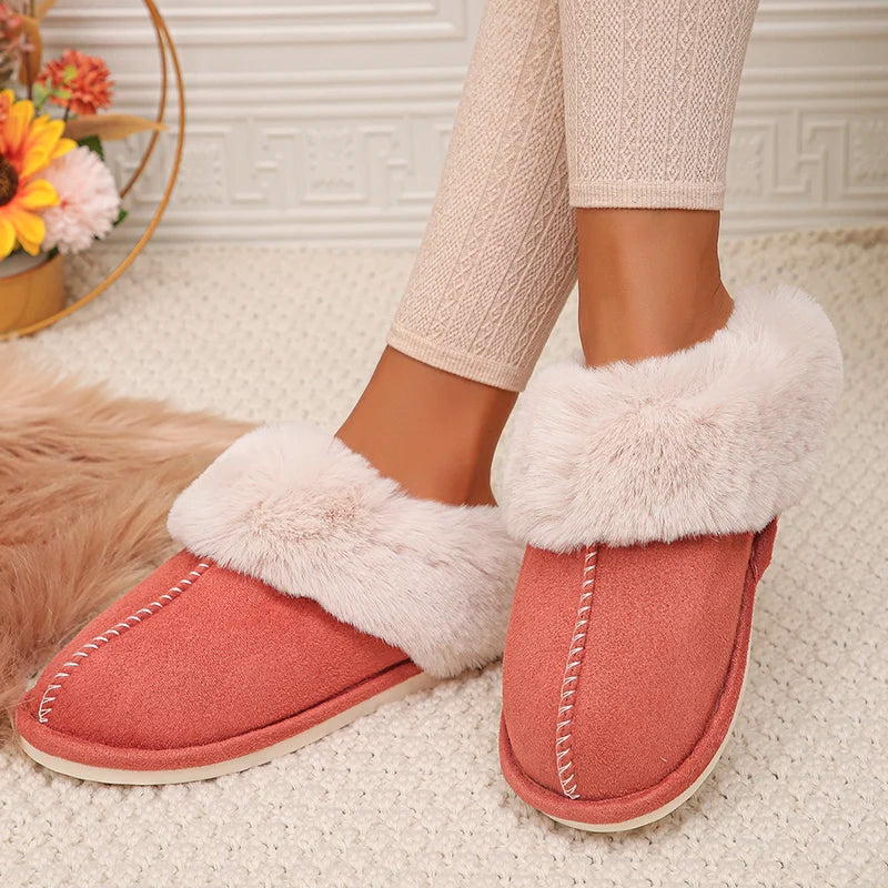 Closed Toe Warm Cotton Slippers