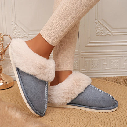 Closed Toe Warm Cotton Slippers