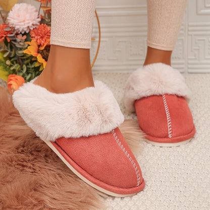 Closed Toe Warm Cotton Slippers