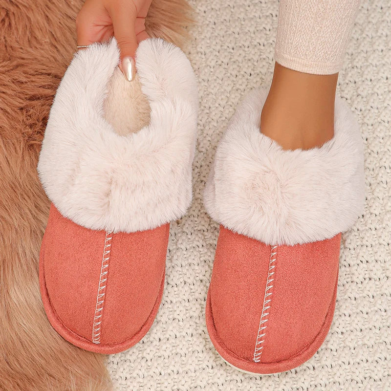 Closed Toe Warm Cotton Slippers