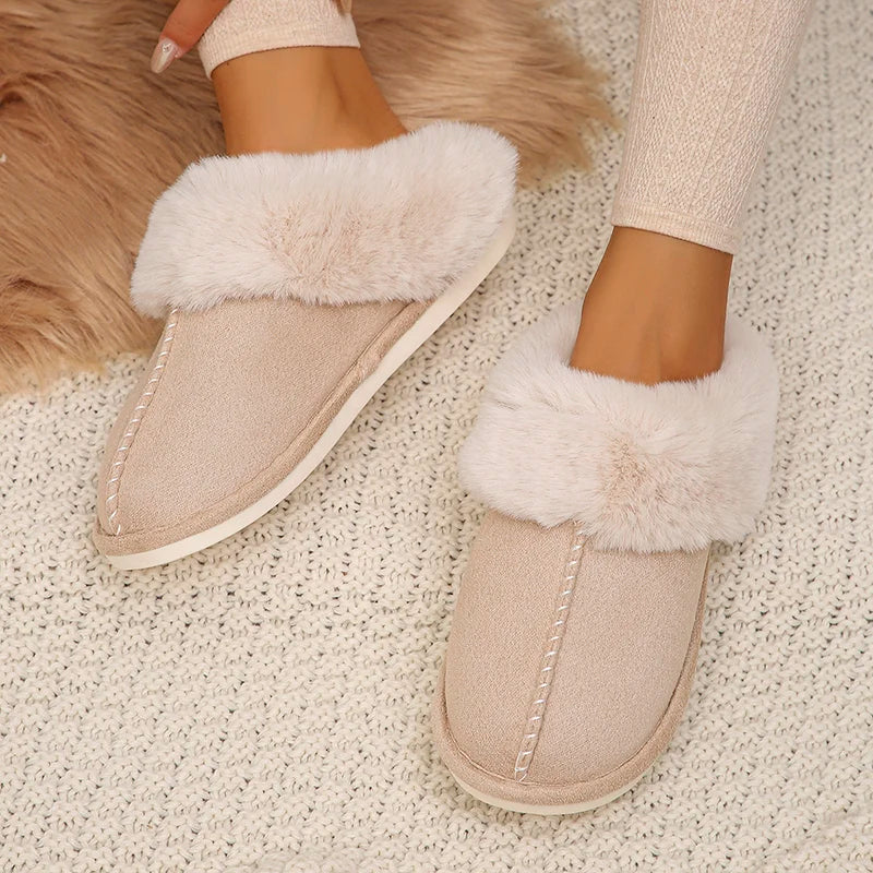 Closed Toe Warm Cotton Slippers