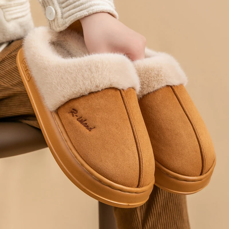 New Winter Cozy Warm Fluffy Slippers