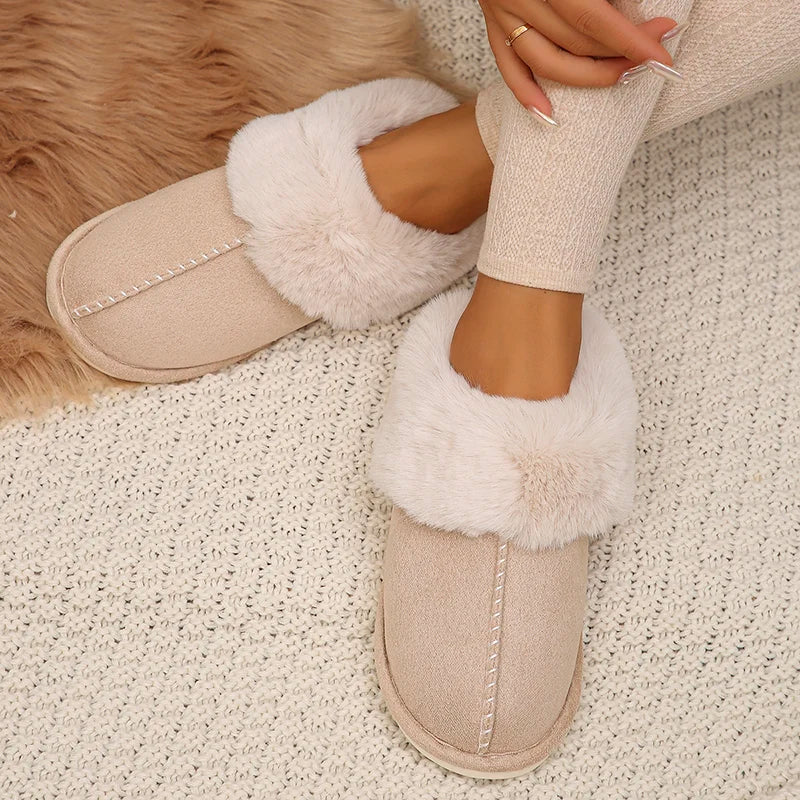 Closed Toe Warm Cotton Slippers