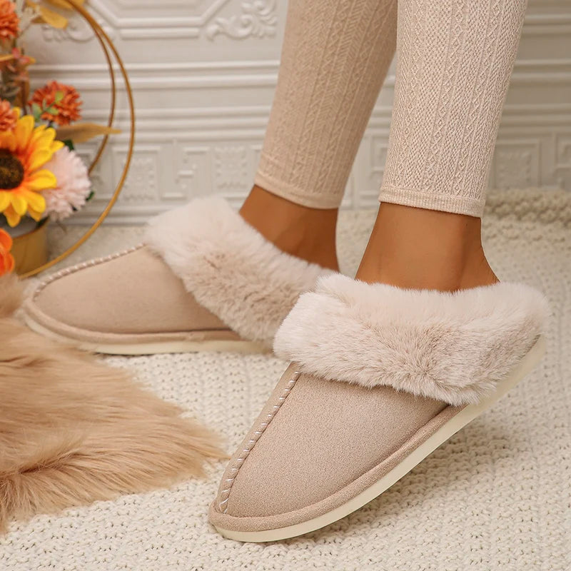 Closed Toe Warm Cotton Slippers