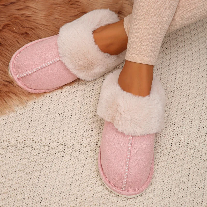 Closed Toe Warm Cotton Slippers