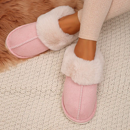 Closed Toe Warm Cotton Slippers