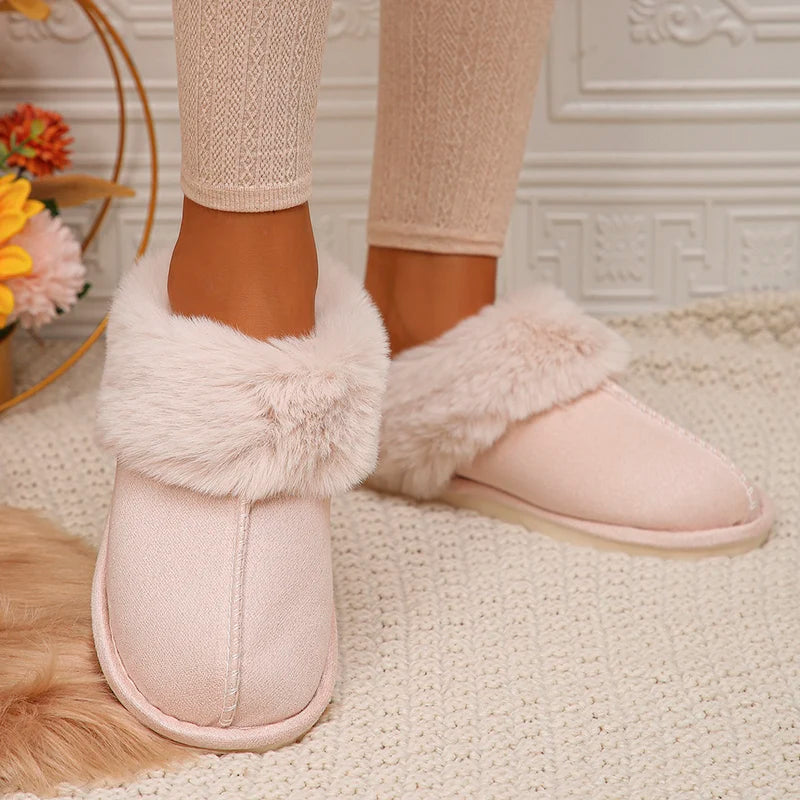 Closed Toe Warm Cotton Slippers