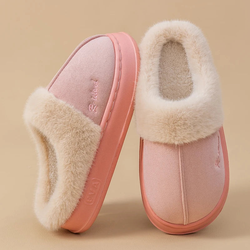 New Winter Cozy Warm Fluffy Slippers