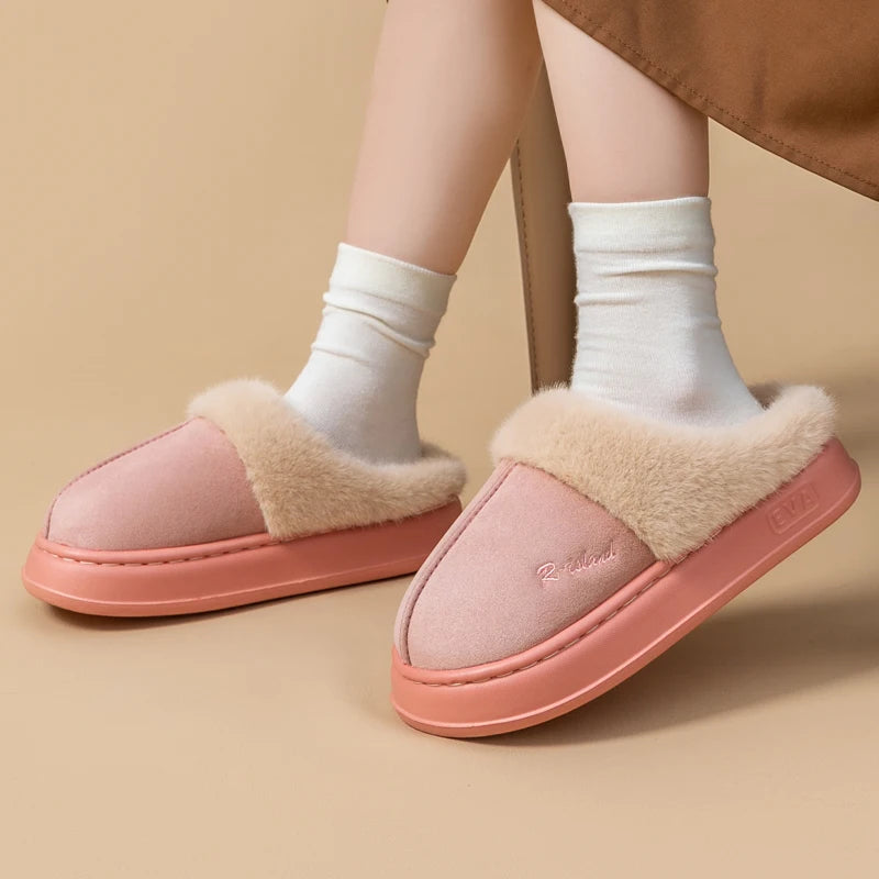 New Winter Cozy Warm Fluffy Slippers