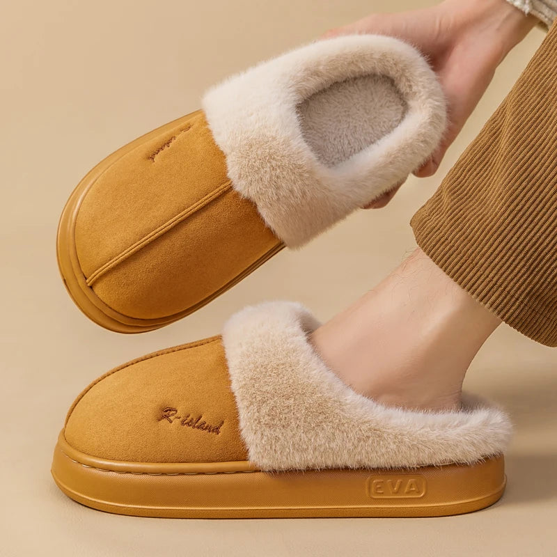 New Winter Cozy Warm Fluffy Slippers