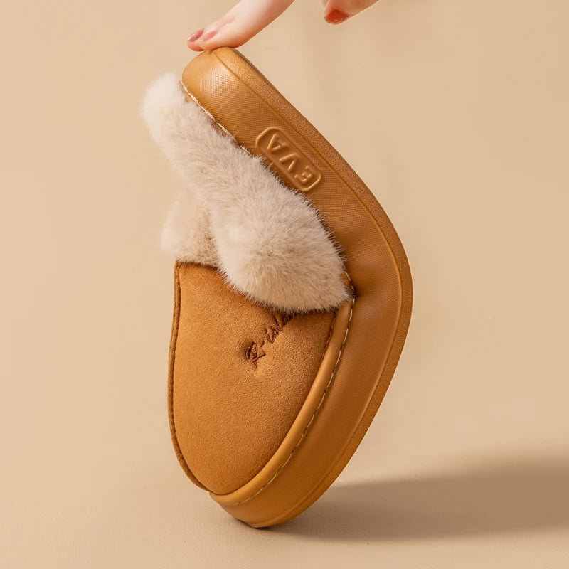 New Winter Cozy Warm Fluffy Slippers