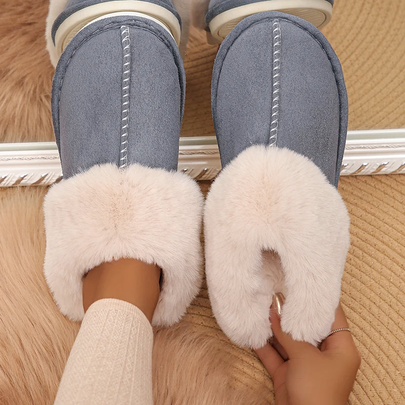 Closed Toe Warm Cotton Slippers