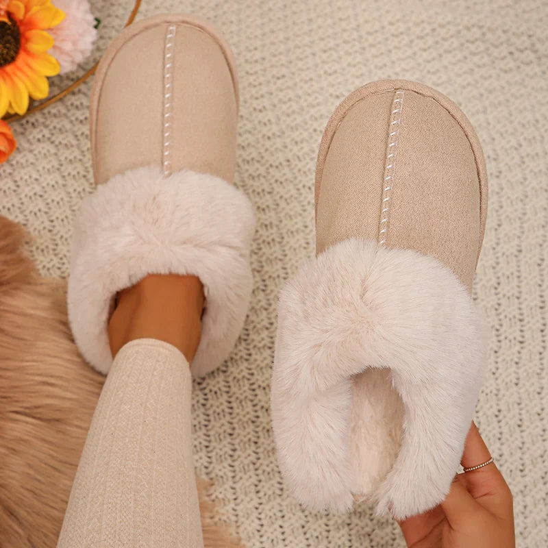 Closed Toe Warm Cotton Slippers