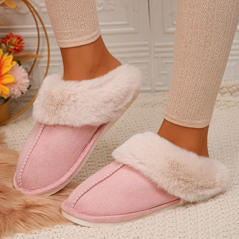 Closed Toe Warm Cotton Slippers