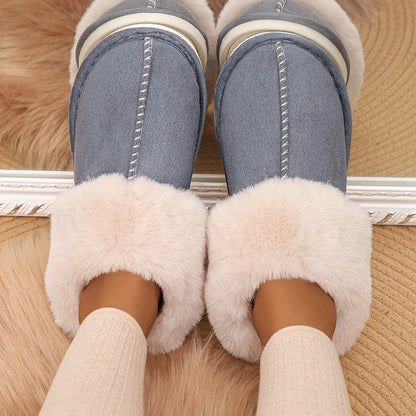 Closed Toe Warm Cotton Slippers