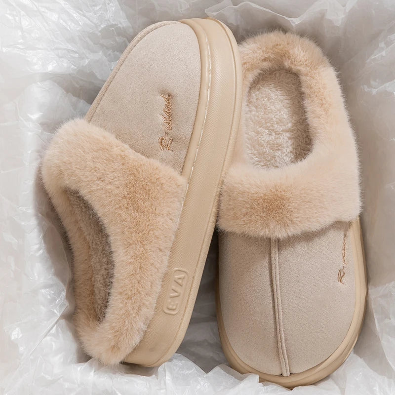 New Winter Cozy Warm Fluffy Slippers