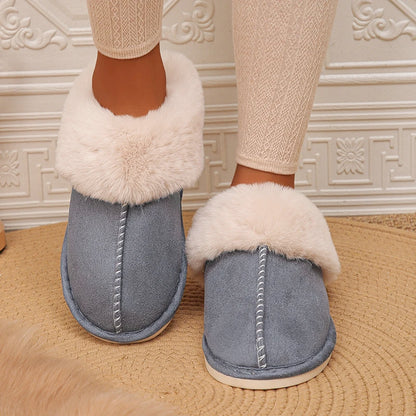 Closed Toe Warm Cotton Slippers