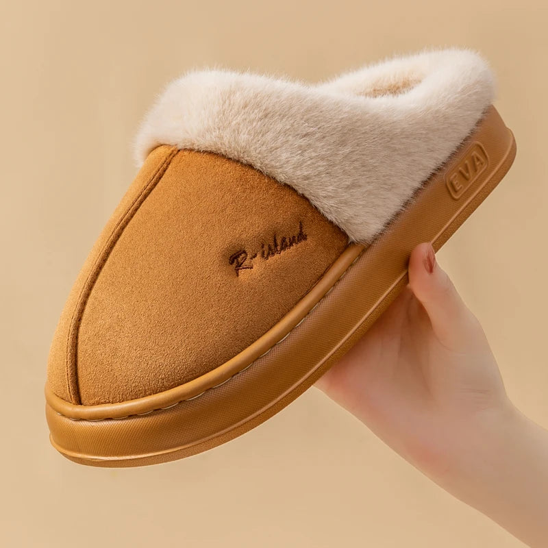 New Winter Cozy Warm Fluffy Slippers