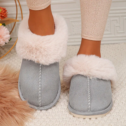 Closed Toe Warm Cotton Slippers