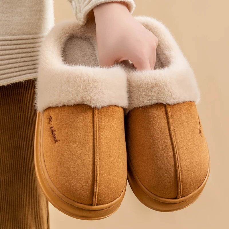 New Winter Cozy Warm Fluffy Slippers